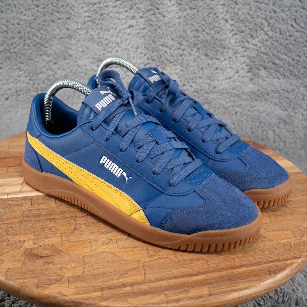 Men's Size 7 Puma Club 5v5 SD —- clyde royal-jaune-blanc